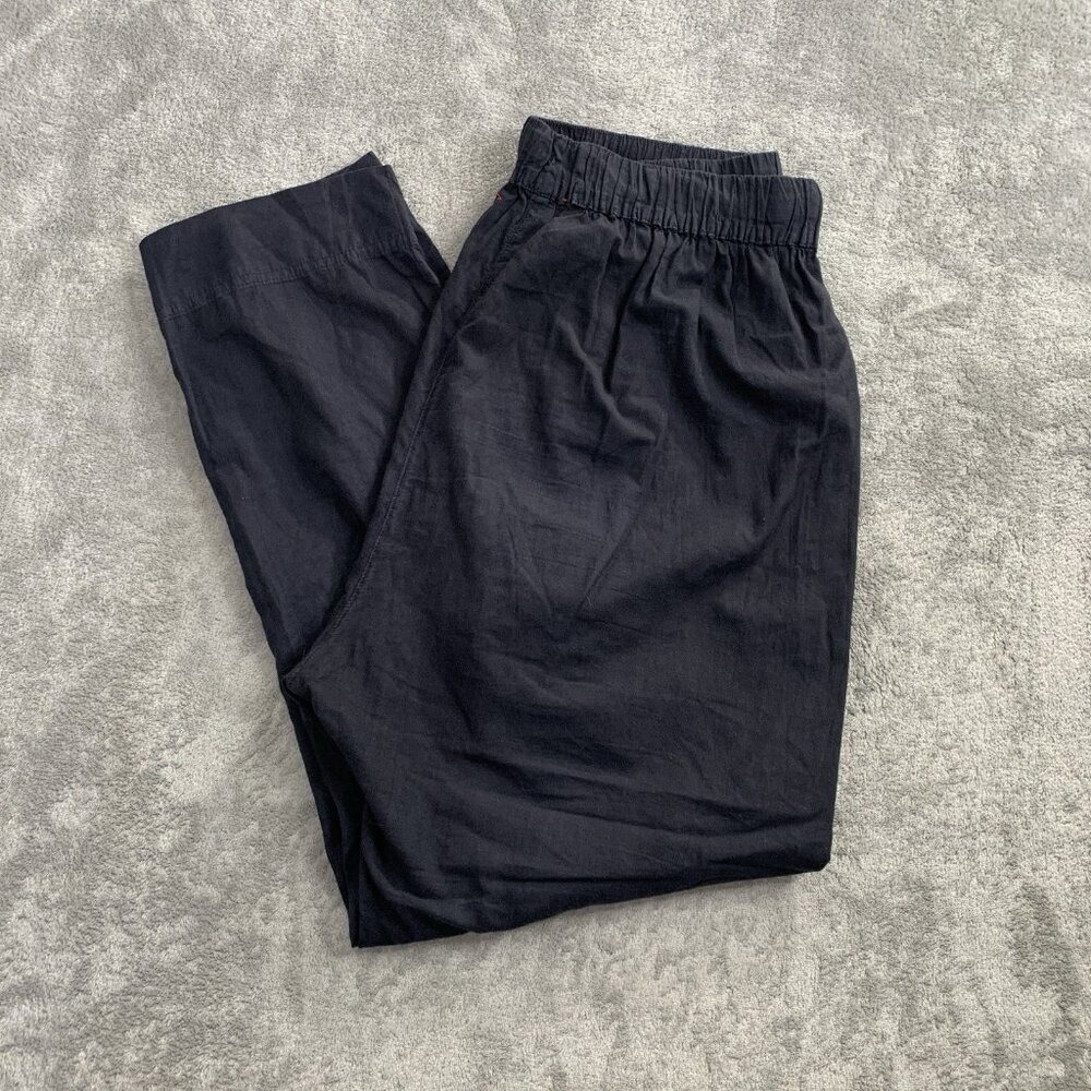 Xirena Pants Womens Small Black Drawstring Elastic Waist Casual Minimalist Boho